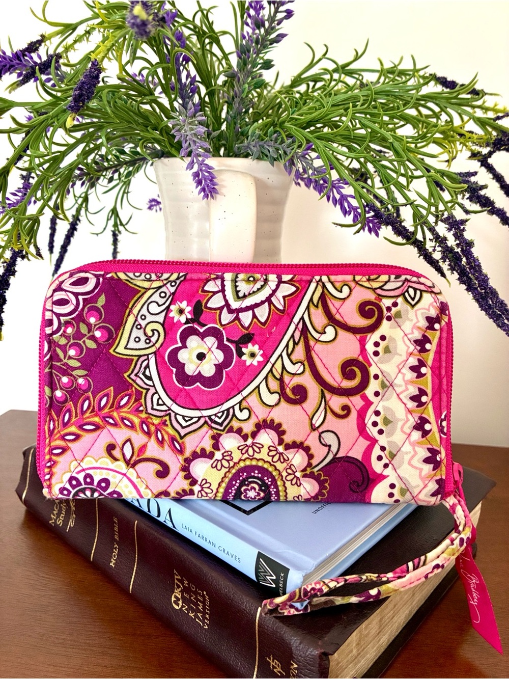Vera Bradley Paisley Wristlet
